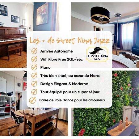 Sweet Nina Jazz Appartement Pour 5 Voyageurs, Situe A La Place De La Republique, Avec Parking Et Lit Queen Size Le Mans Eksteriør billede