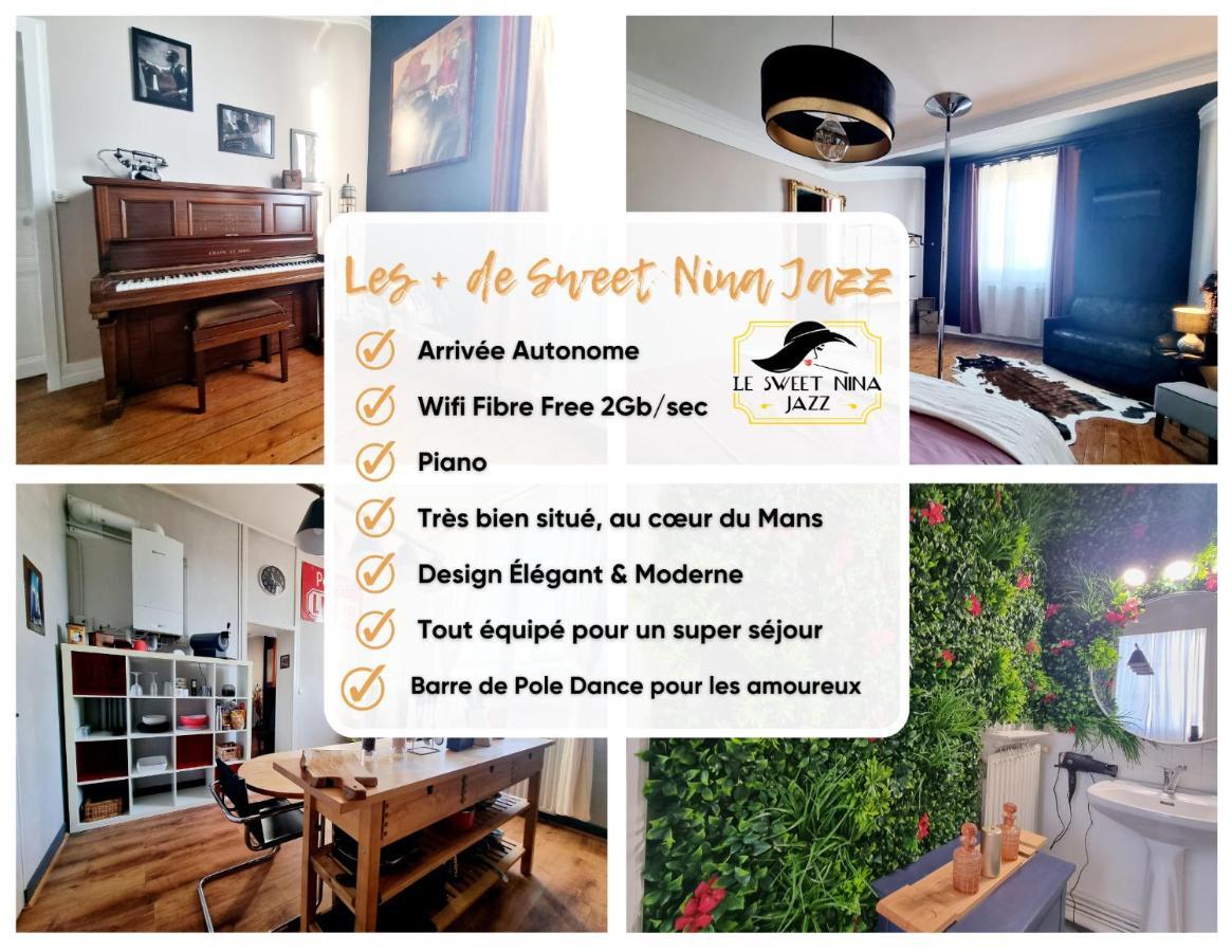 Sweet Nina Jazz Appartement Pour 5 Voyageurs, Situe A La Place De La Republique, Avec Parking Et Lit Queen Size Le Mans Eksteriør billede